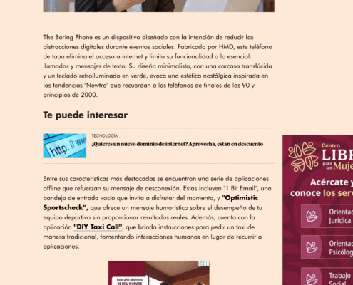 Nota de El Economista sobre la campaña The Boring Phone de Heinken