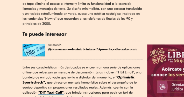 Nota de El Economista sobre la campaña The Boring Phone de Heinken