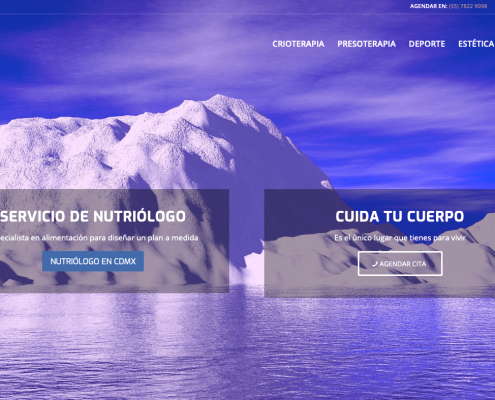 Página web CRYOmx