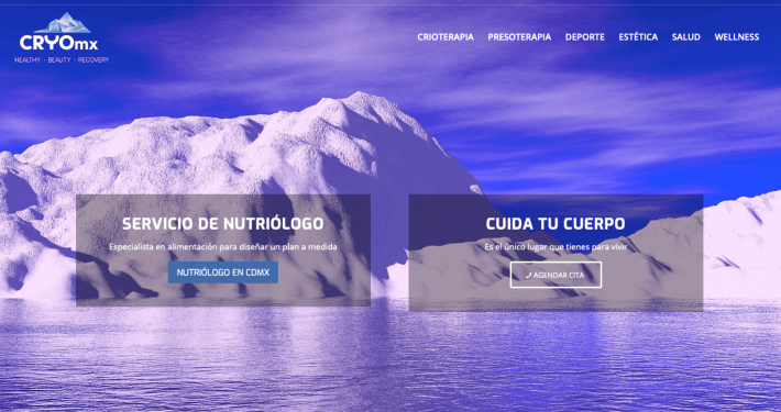 Página web CRYOmx
