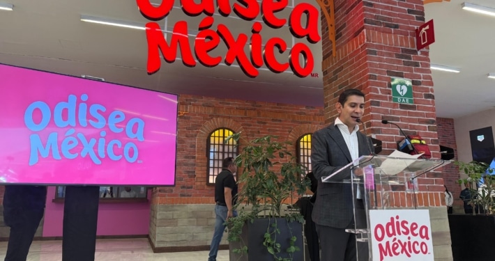 Ignacio Serna PR en la inauguración de Odisea México