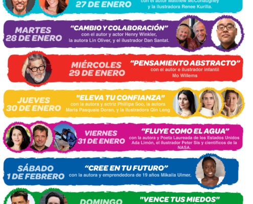 calendario de actividades e invitados para la Creativity Week de Crayola
