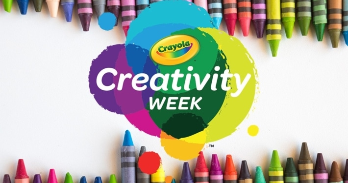 logo de presentación de la Creativity Week de Crayola
