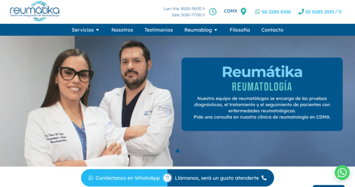 Reumátika imagen de inicio de la home de Reumátika